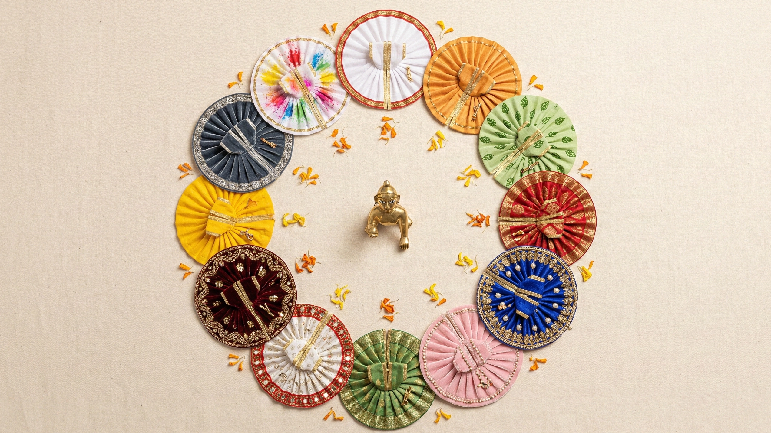 Festival-wise Poshak Guide: A Year of Devotion for Your Laddu Gopal — Laddu Gopal poshak blog by Gopalji Fashion