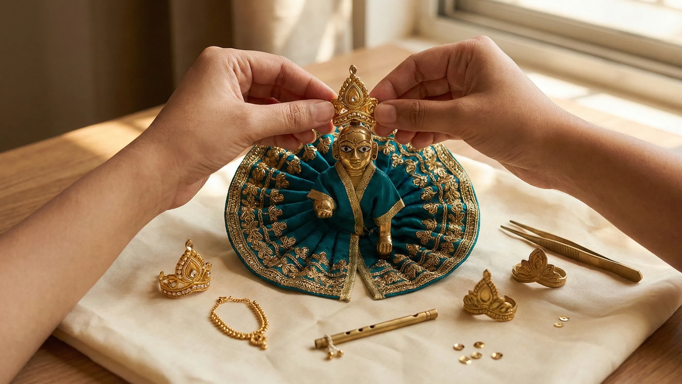 Personalising Your Laddu Gopal's Look: A Guide to DIY Poshak Styling — Gopalji Fashion Laddu Gopal poshak blog
