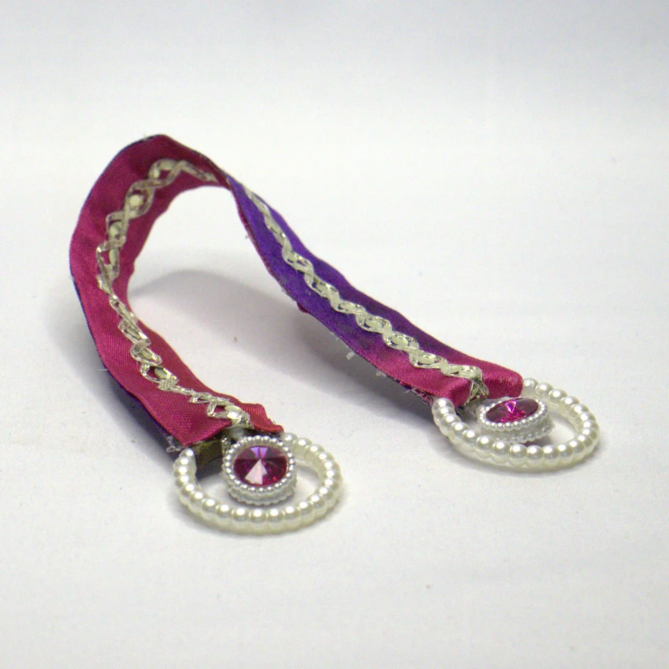 Pink Net Shringar with Ring Butties - Patka