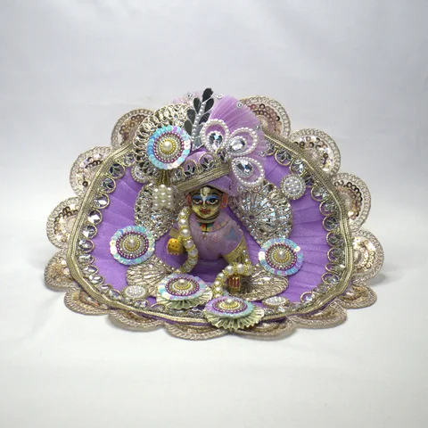 Lavender Net with Sequin Work - Main