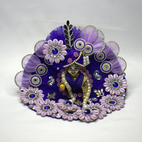 Purple Net Festive Shringar - Main